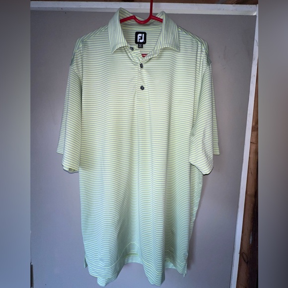 NBW: FootJoy Men’s Golf Polo, size XL, light green & grey, great condition - Picture 1 of 5